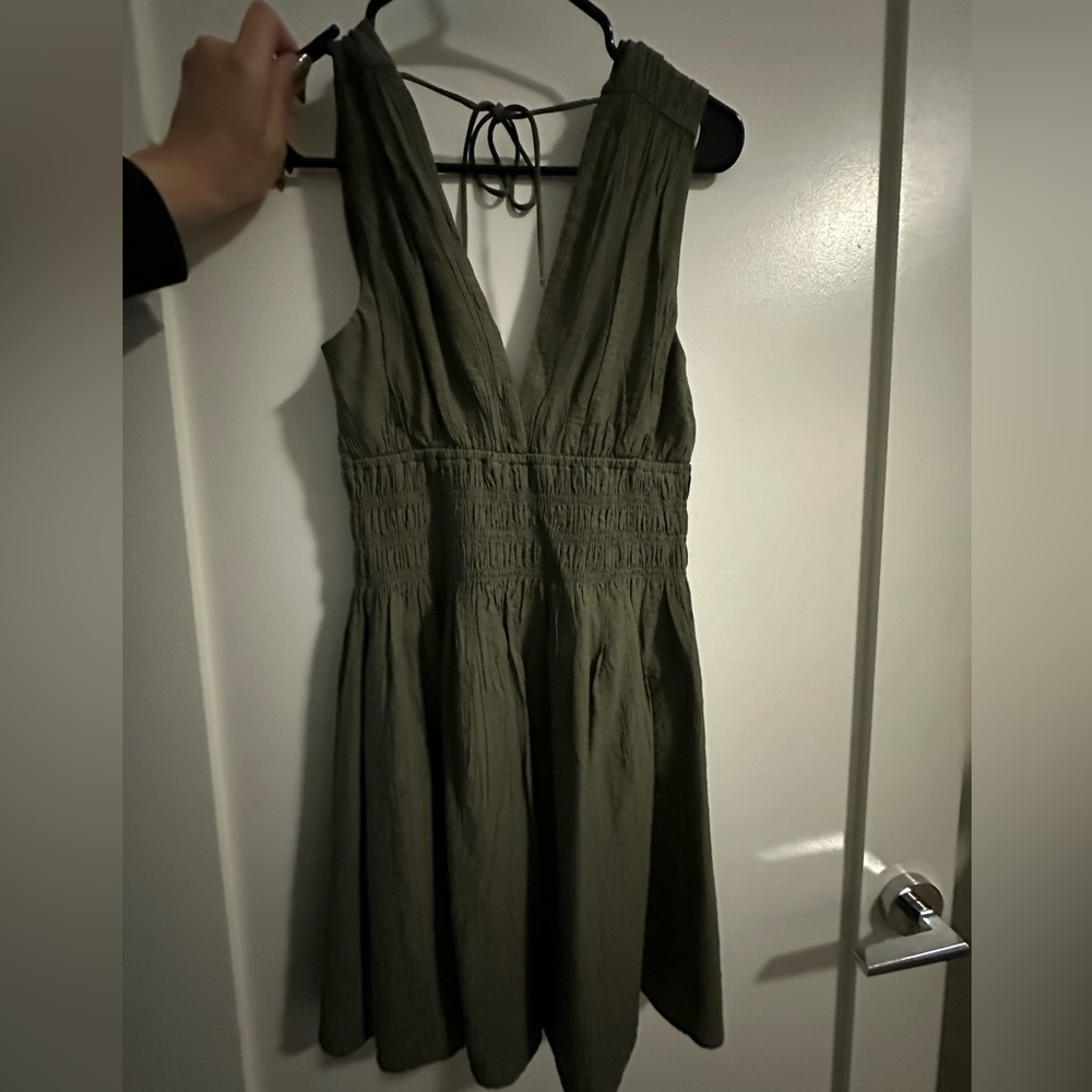 Abercrombie & Fitch Olive Mini Dress